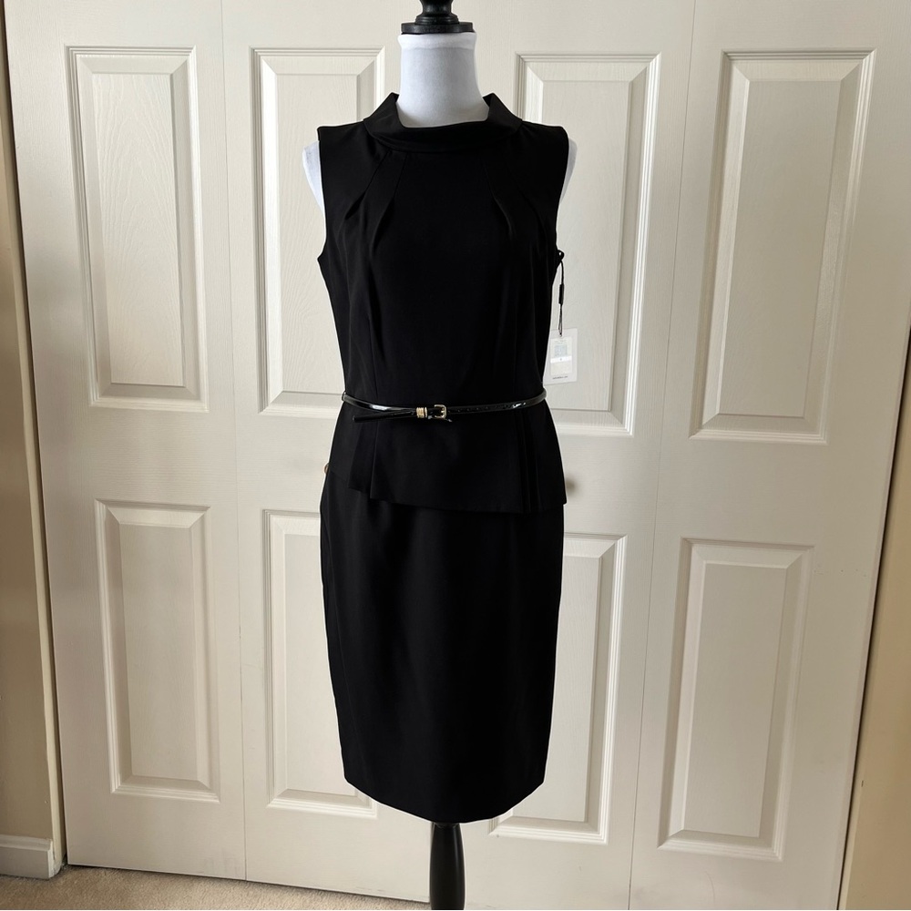 Elegant Black Sleeveless Dress by Calvin Klein
